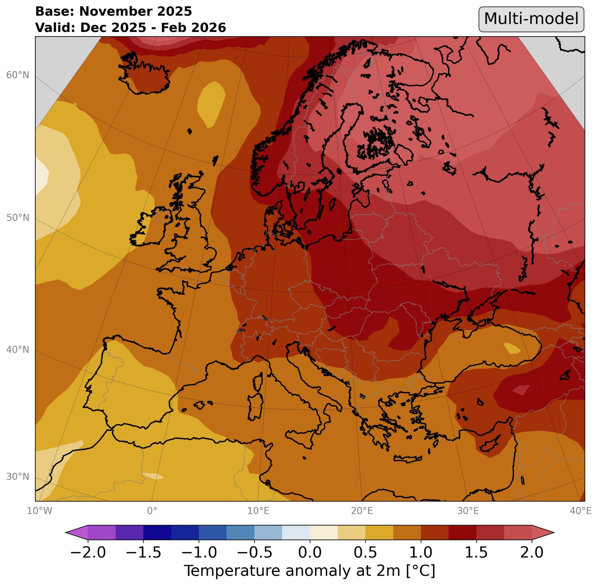 Climate outlook for the upcoming winter in Europe based on the seasonal - Temperature.jpg